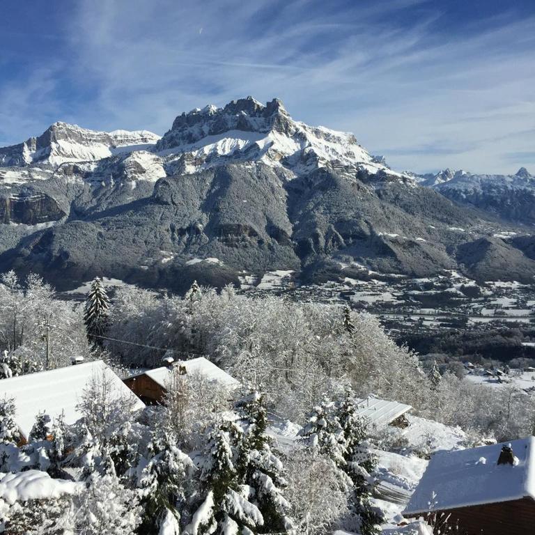 La Joubarbe Au Balcon Du Mont-Blanc Villa Sallanches Bagian luar foto