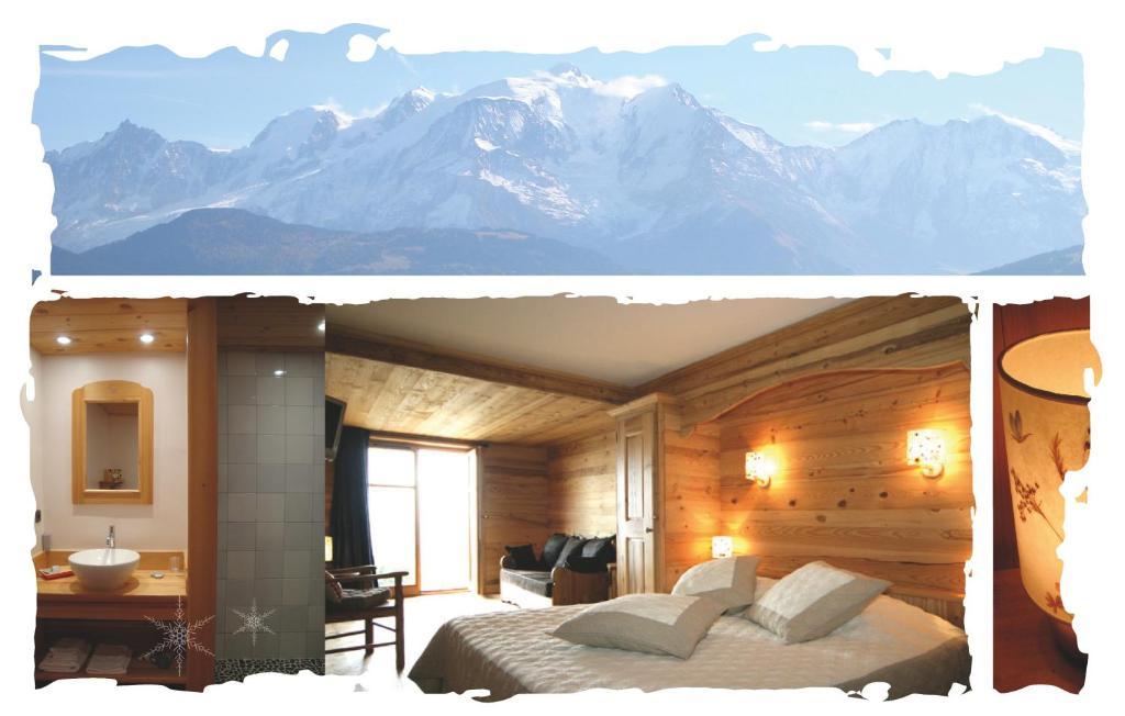 La Joubarbe Au Balcon Du Mont-Blanc Villa Sallanches Ruang foto
