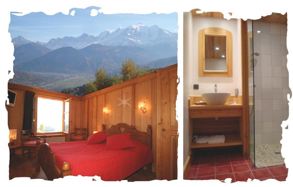 La Joubarbe Au Balcon Du Mont-Blanc Villa Sallanches Ruang foto