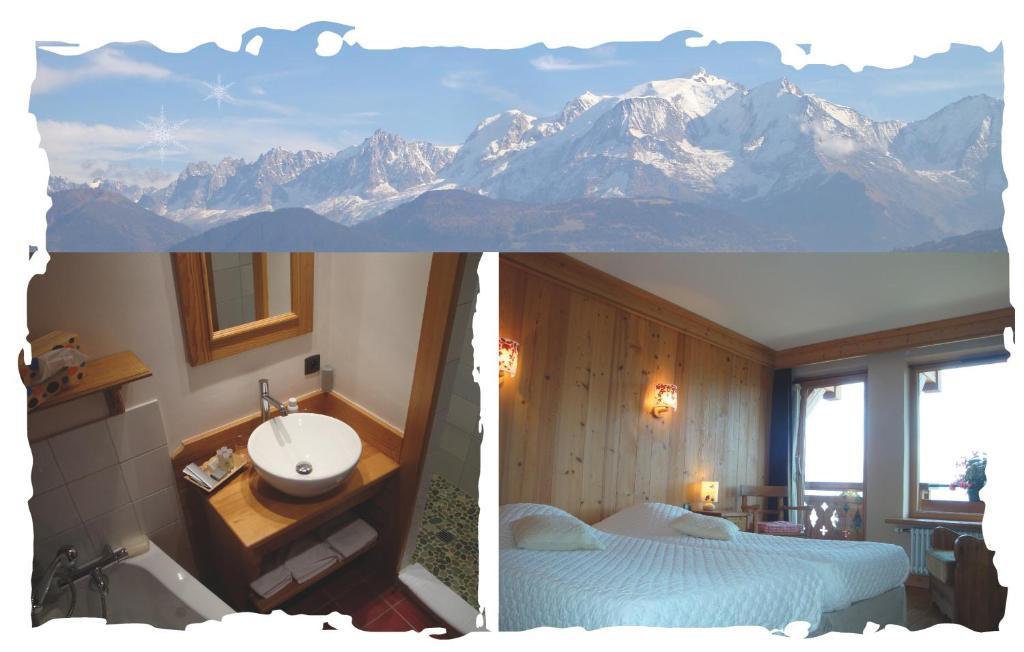 La Joubarbe Au Balcon Du Mont-Blanc Villa Sallanches Ruang foto
